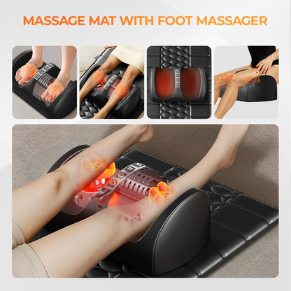 Foldable Massage Mattress Controller for Full Body With Smart Heating And Timer